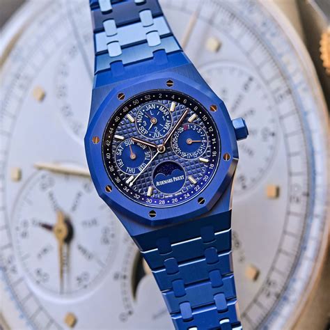 audemars piguet royal oak 26579cs perpetual calendar blue ceramic|royal oak perpetual calendar 26579ce.